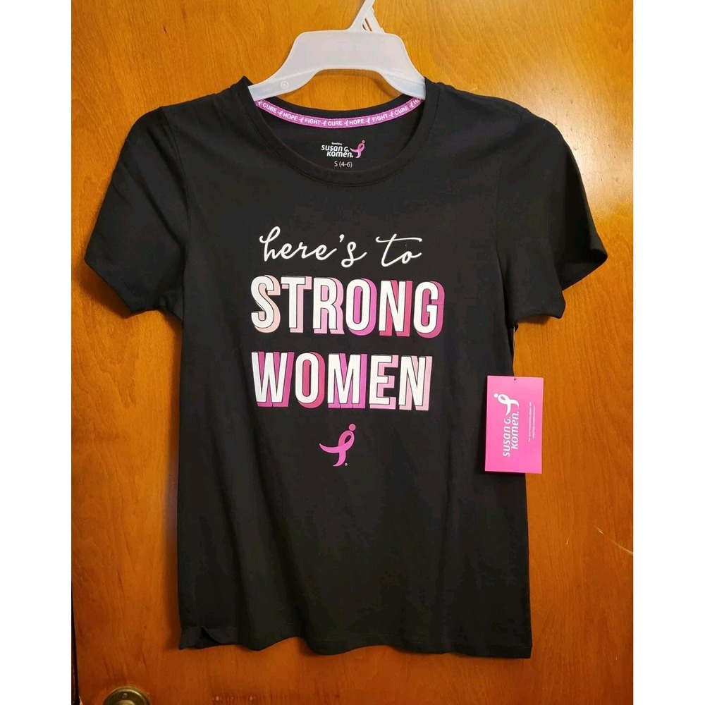 Susan Koman Breast Cancer Awareness Strong Women Tshirt Size Small 4/6 - B